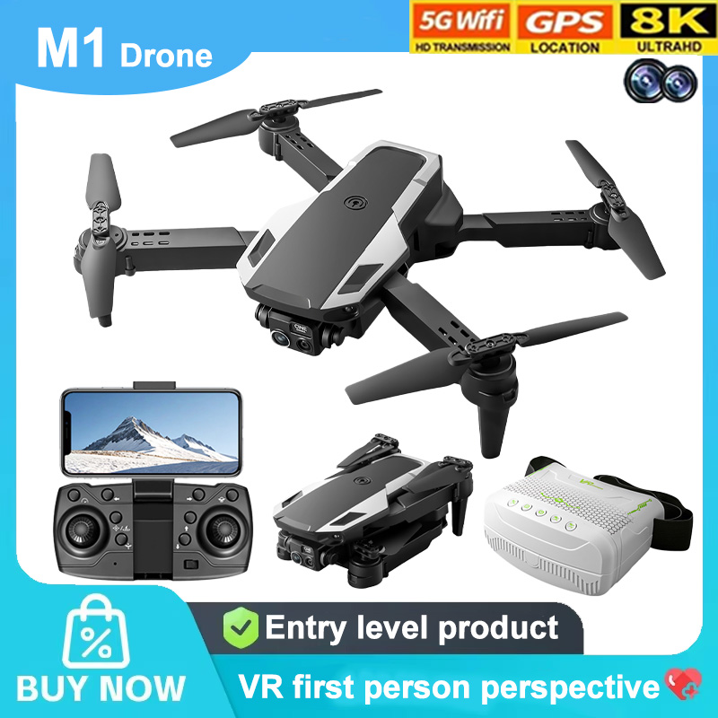 Drone Top Rc - M1 접이식 드론 HD 카메라 광학