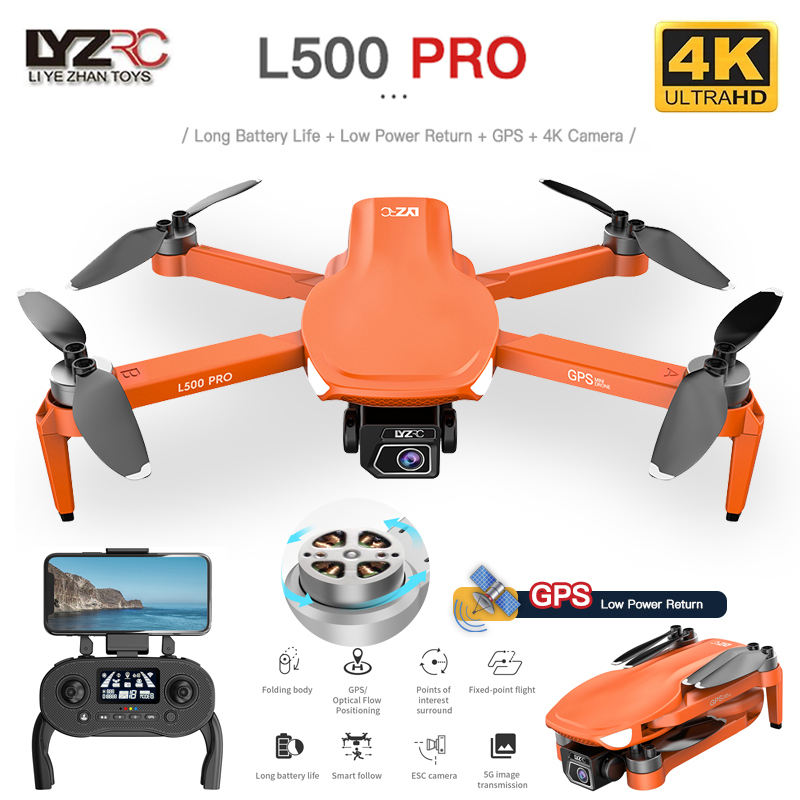 Drone Rc Team City - L500 PRO GPS 드론, 4K 전문