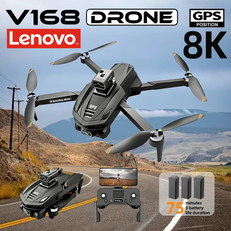 Drone Top Rc - 레노버 V168 GPS 드론 전문가용 8K
