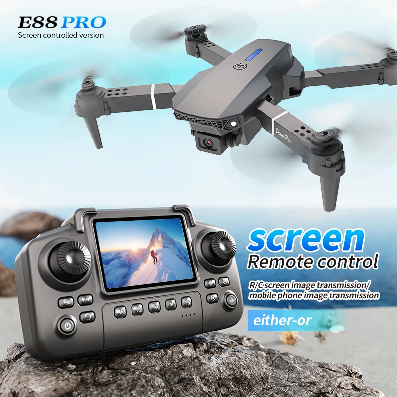 Dron Rc Quadcopter - 전문 E88 프로 드론 스크린 8K