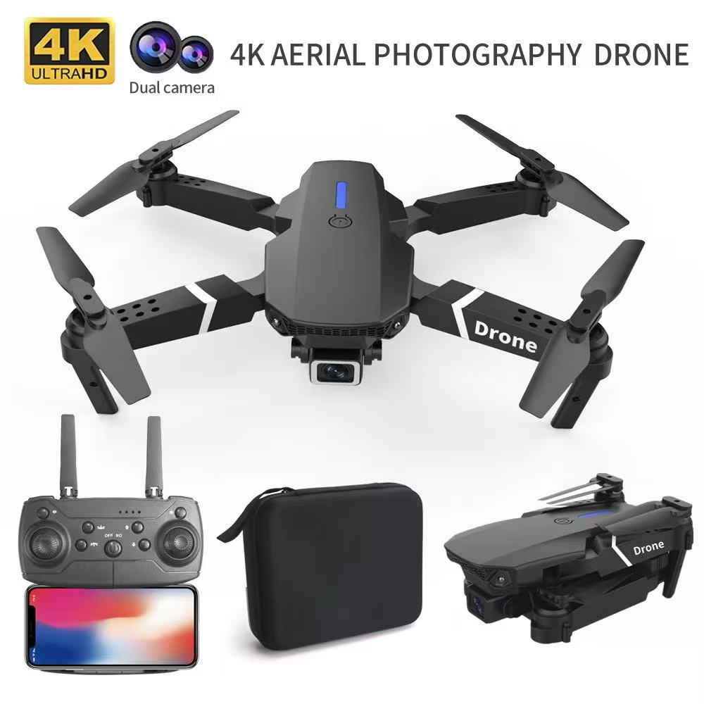Drone Rc Team City - 전문 드론 E88 4k 광각 HD