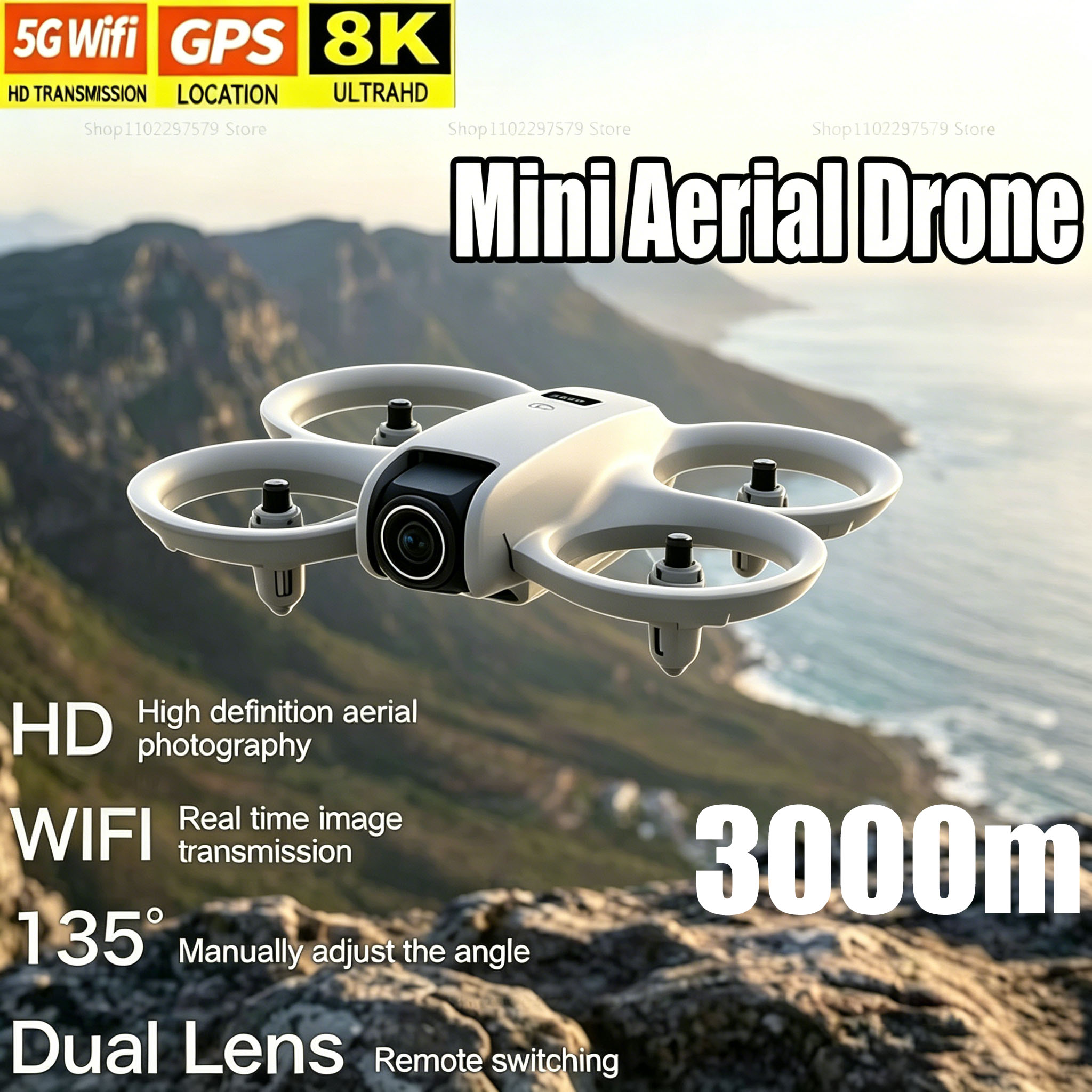 Drone Rc Ufo - 8K HD 카메라가 장착된 미니 드론