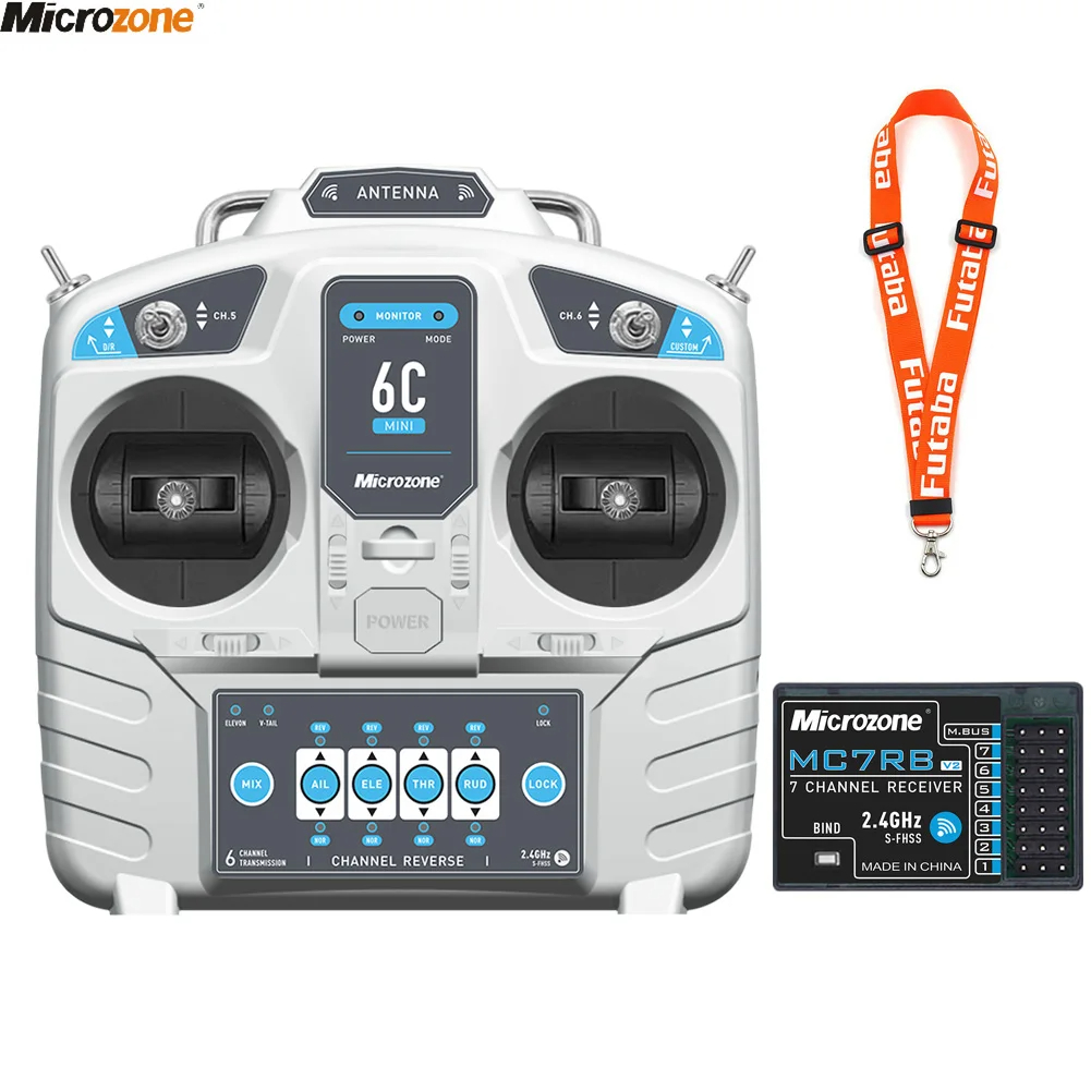 Drone Rcs - MicroZone MC6C 미니 V2 컨트롤러 송신기,
