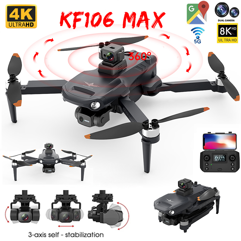 2022 새로운 KF106 Max Drone 8K 전문 - Drone Rc Team City 리뷰 및 가격