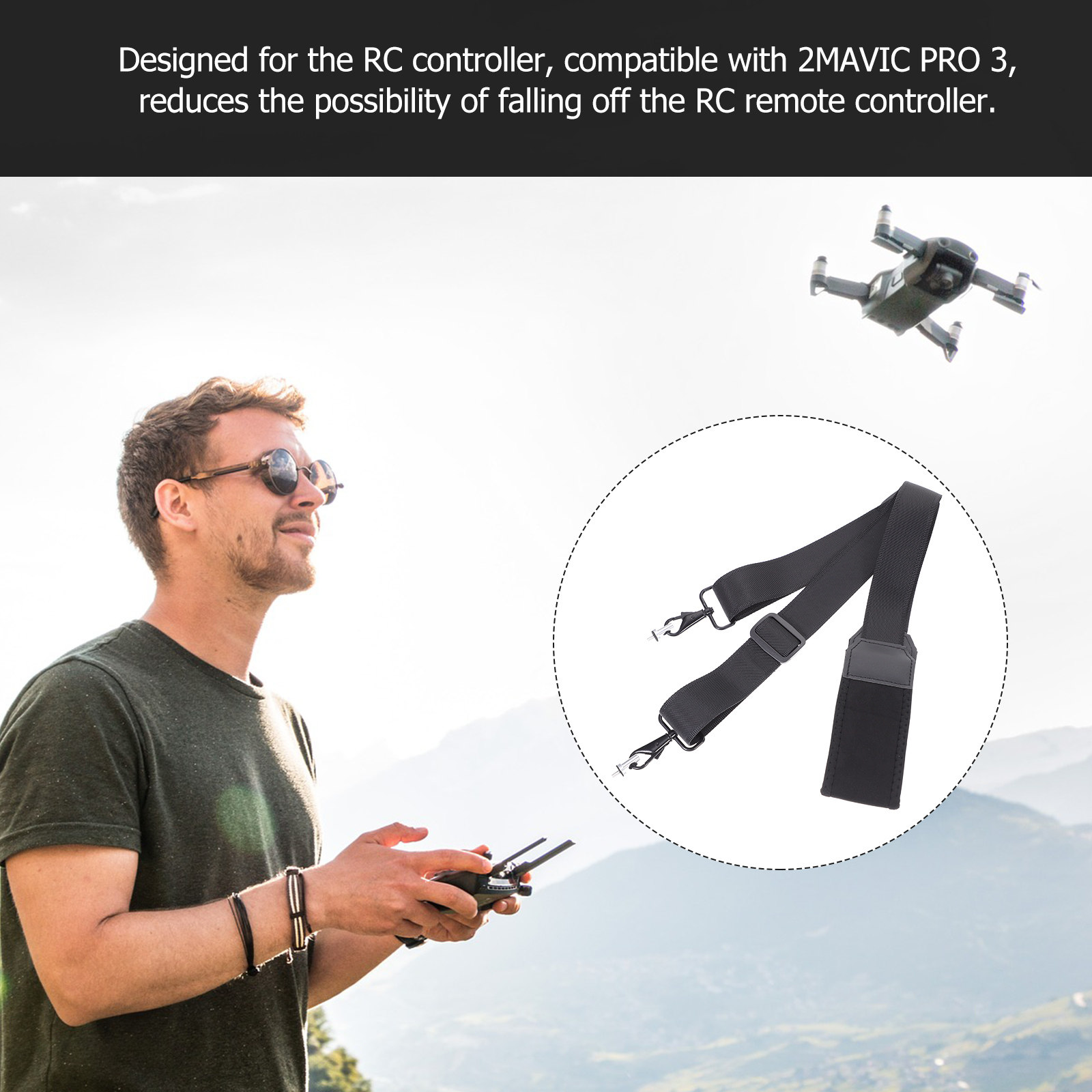2 3 호환 가능한 Rc 컨트롤러 넥 스트랩 드론 송신 - Drone Rc Lanyard 리뷰 및 가격
