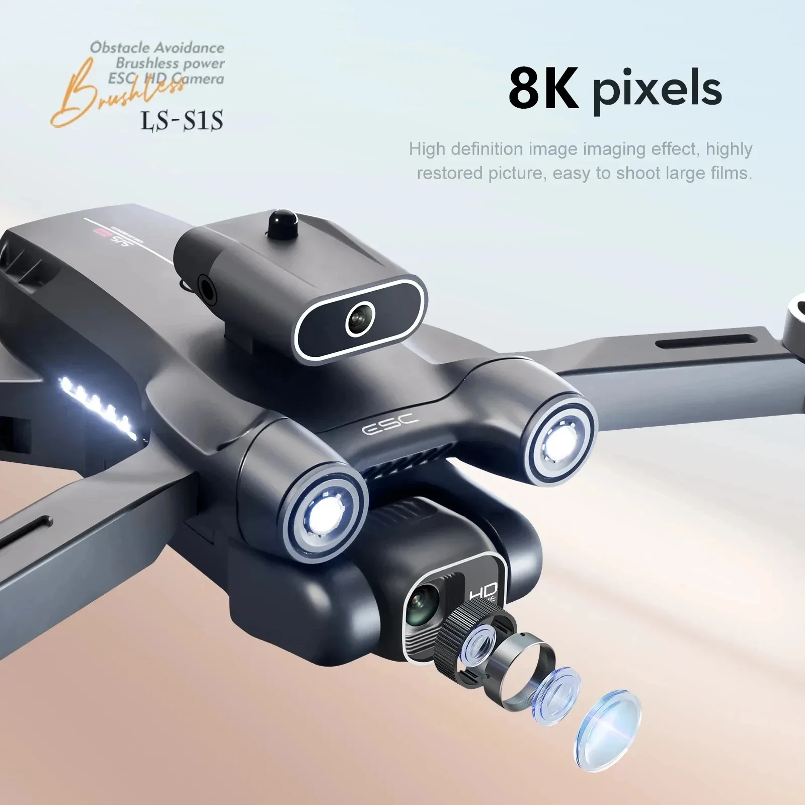 전문 브러시리스 모터 드론 카메라, 장애물 회피 HD  - Gps Module Drone 리뷰 및 가격
