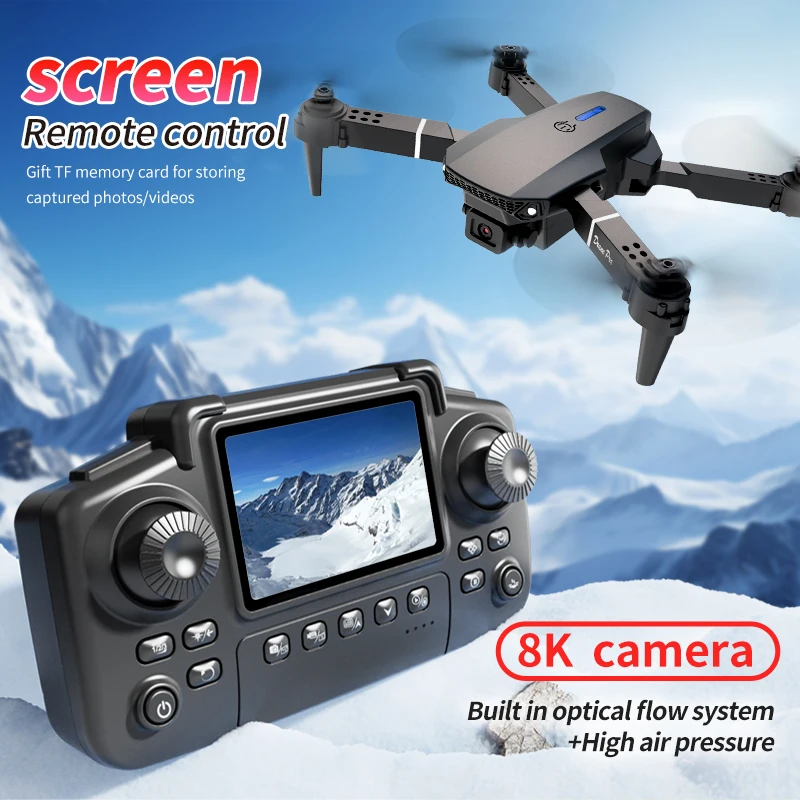 전문 E88 프로 드론 스크린 8K HD 카메라 WiF - Dron Rc Quadcopter 리뷰 및 가격