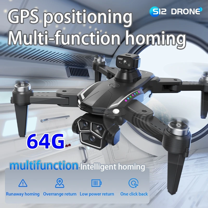 S12 PRO MAX 드론 GPS 브러시리스 모터 4K - Drone Top Rc 리뷰 및 가격