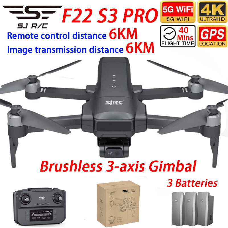 SJRC F22 S3 PRO 드론 GPS 6KM 5G  - Drone Sjrc 리뷰 및 가격