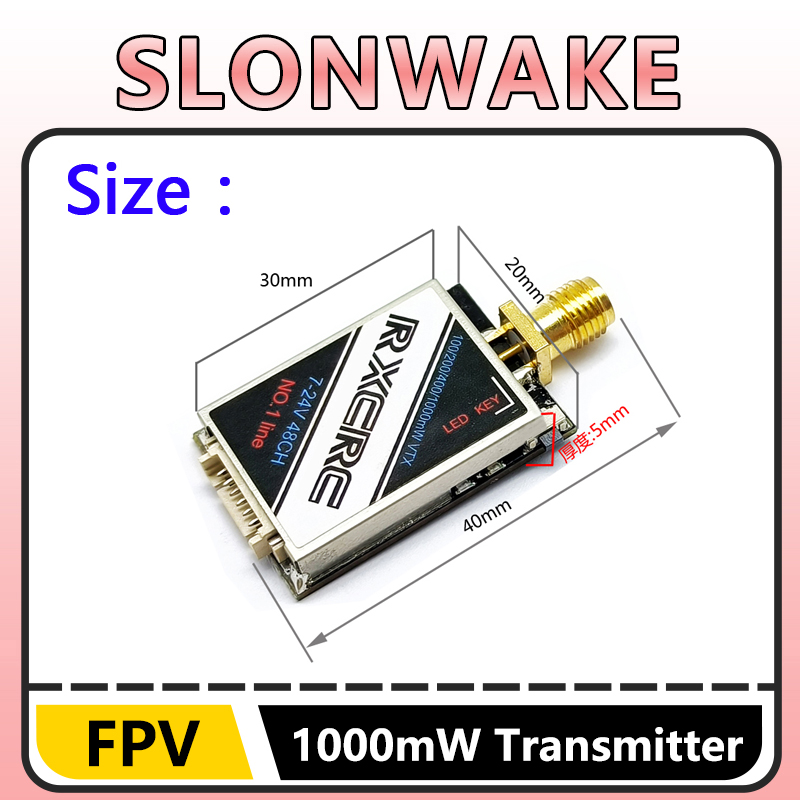 SLONWAKE 5.8G 48CH 1W VTX 100/ - Vtx Video Transmitter 리뷰 및 가격