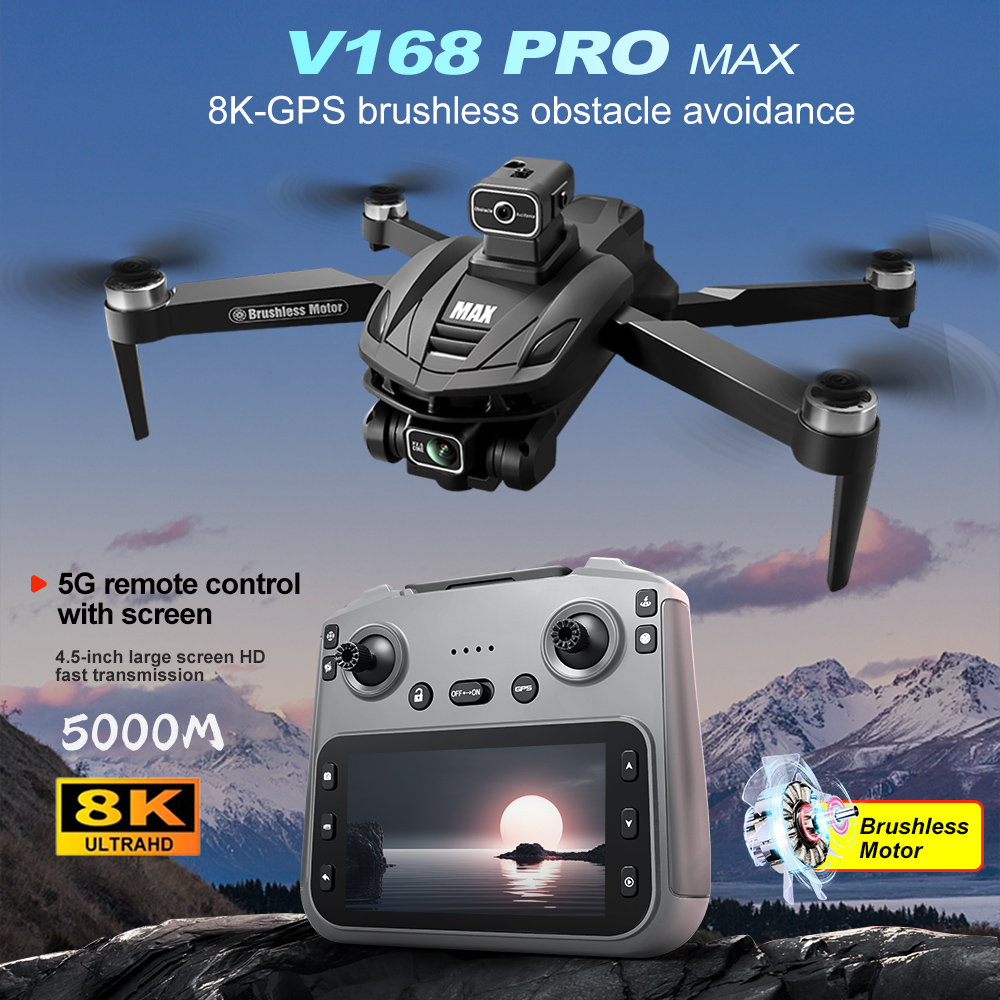 V168 PRO Max GPS 드론 8K 전문가용 HD - Dron Rc Quadcopter 리뷰 및 가격