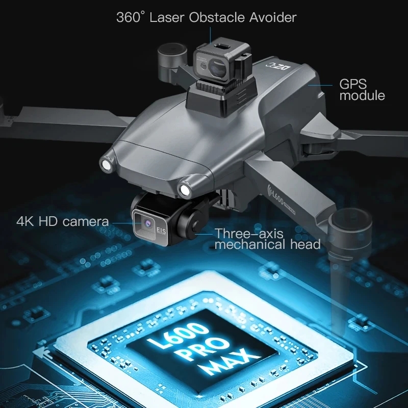 L600 PRO MAX GPS 드론 전문 4K 3축 P - Drone Rc Team City 리뷰 및 가격